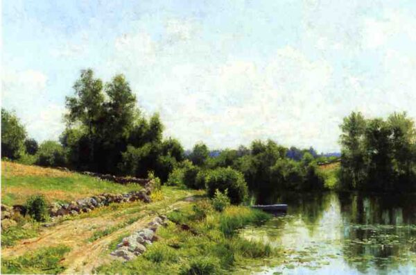 Path Along the River by Hugh Bolton Jones, hand-painted oil painting reproduction