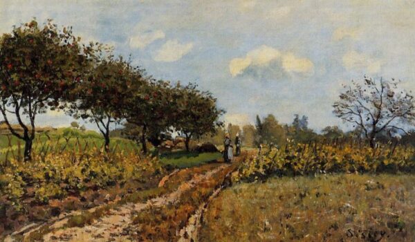 Path in the Country by Alfred Sisley, hand-painted oil painting reproduction