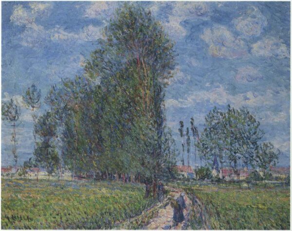 Path near Saint Cyr Vaudreuil by Gustave Loiseau, hand-painted oil painting reproduction