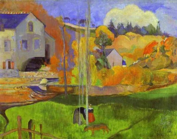 Breton Landscape (The Moulin David) by Paul Gauguin, hand-painted oil painting reproduction