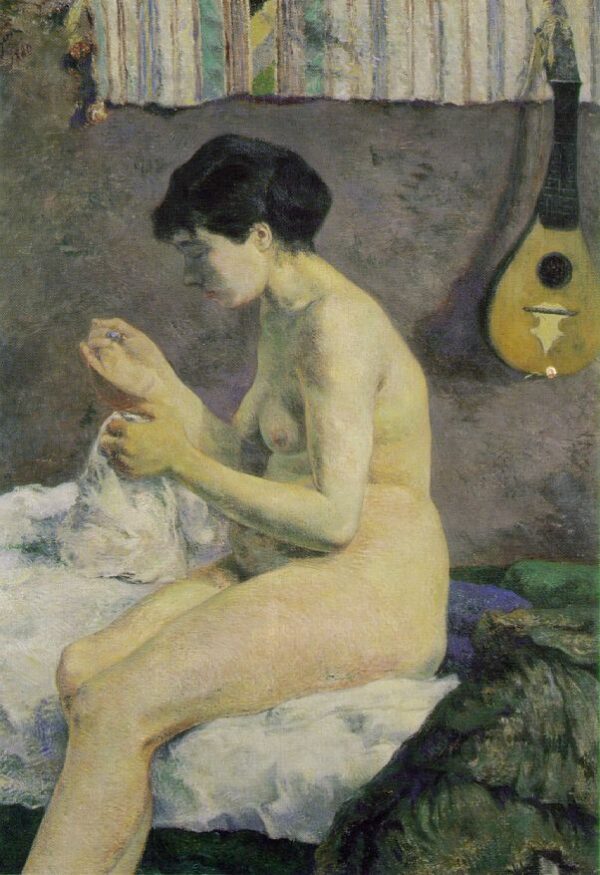 Suzanne Sewing by Paul Gauguin, hand-painted oil painting reproduction