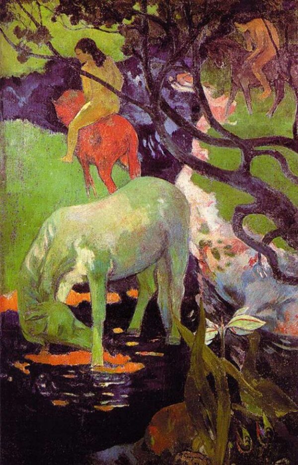 The White Horse by Paul Gauguin, hand-painted oil painting reproduction