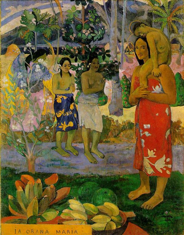 We Hail Thee Mary by Paul Gauguin, hand-painted oil painting reproduction
