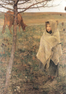 Pauvre Fauvette by Jules Bastien-Lepage, hand-painted oil painting reproduction