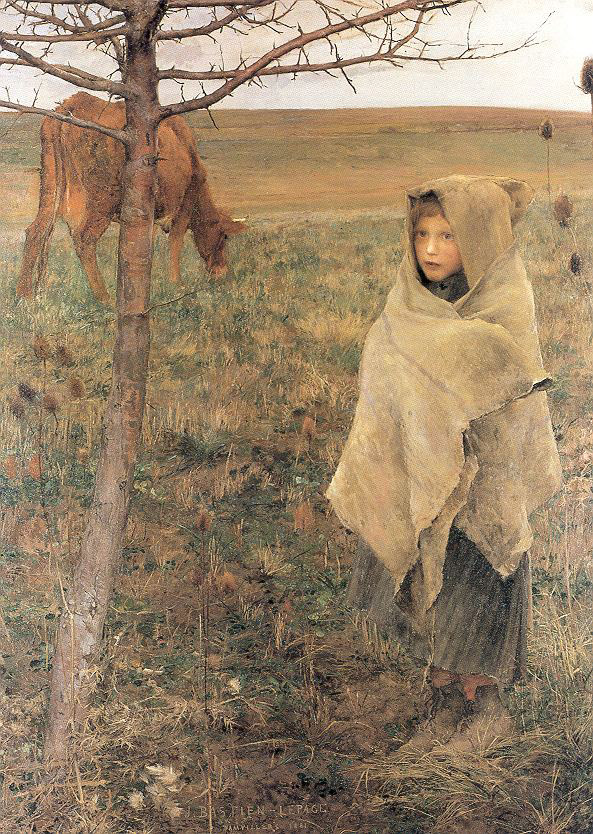 Pauvre Fauvette by Jules Bastien-Lepage, hand-painted oil reproduction