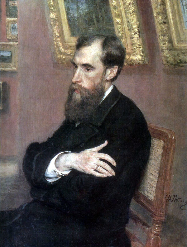 Pavel Mikhailovich Tretyakov by Ilya Repin, hand-painted oil painting reproduction