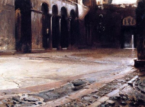 Pavement of St. Mark’s by John Singer Sargent, hand-painted oil reproduction