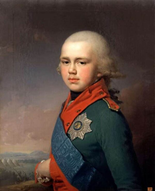Portrait of Grand Prince Konstantin Pavlovich by Vladimir Borovikovsky, hand-painted oil painting reproduction
