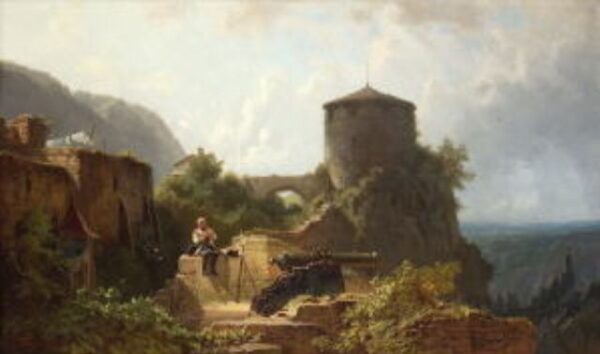 Peace In The Country by Carl Spitzweg, hand-painted oil painting reproduction