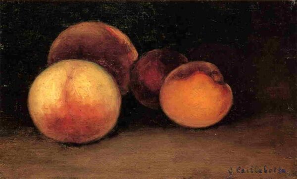 Peaches, Nectarines and Apricots by Gustave Caillebotte, hand-painted oil painting reproduction