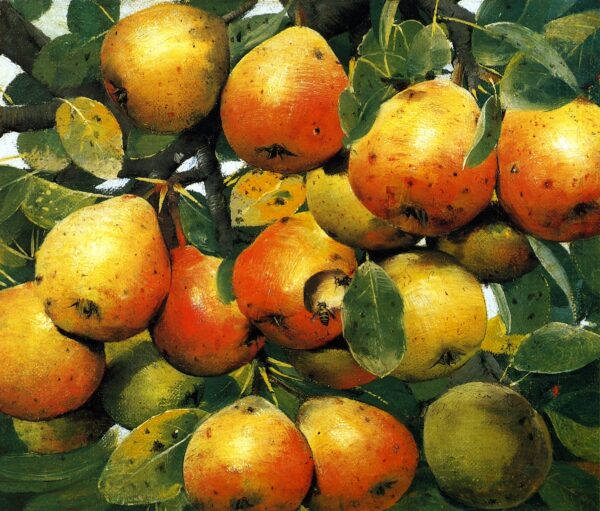 Pears by Joseph Decker, hand-painted oil painting reproduction