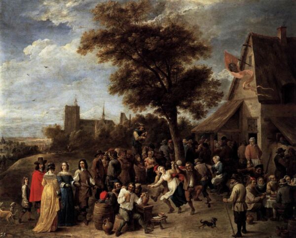 Peasants Merry-Making by David Teniers the Younger, hand-painted oil painting reproduction