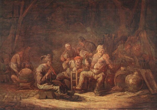 Peasants in the Tavern by Benjamin Gerritsz Cuyp, hand-painted oil reproduction