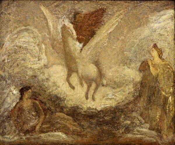 Pegasus Departing by Albert Pinkham Ryder, hand-painted oil painting reproduction