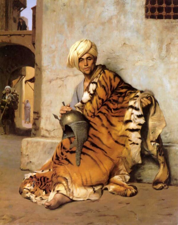 Pelt Merchant of Cairo by Jean-Léon Gérôme, hand-painted oil painting reproduction