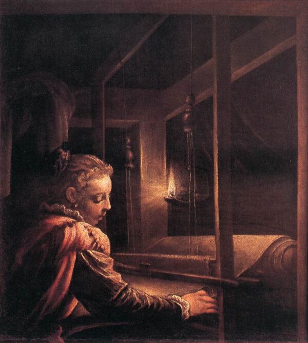 Penelope by Leandro Bassano, hand-painted oil painting reproduction