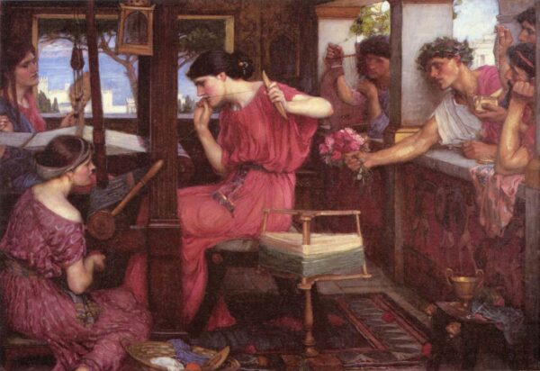 Penelope and the Suitors by John William Waterhouse, hand-painted oil painting reproduction