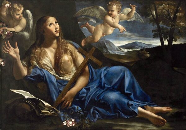 Penitent Magdalen by Angelo Caroselli, hand-painted oil painting reproduction