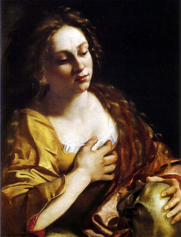 Penitent Magdalene by Artemisia Gentileschi, hand-painted oil painting reproduction