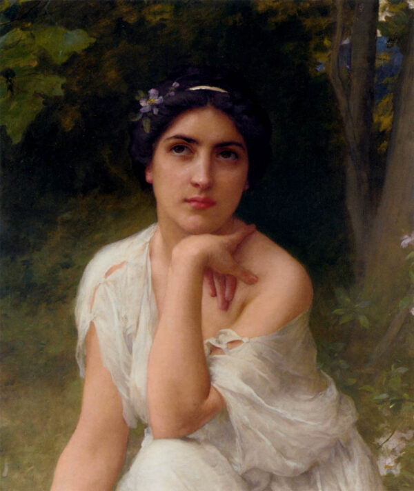 Pensive by Charles-Amable Lenoir, hand-painted oil painting reproduction