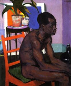 Pensive by Francis Cadell, hand-painted oil painting reproduction