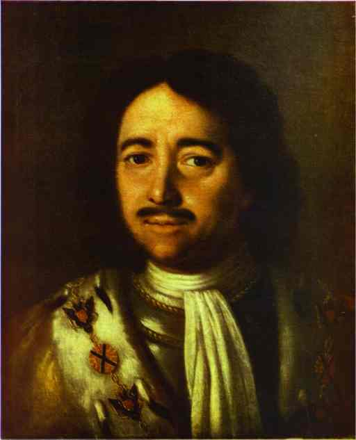 Portrait Of Peter The Great by Aleksey Antropov, hand-painted oil reproduction