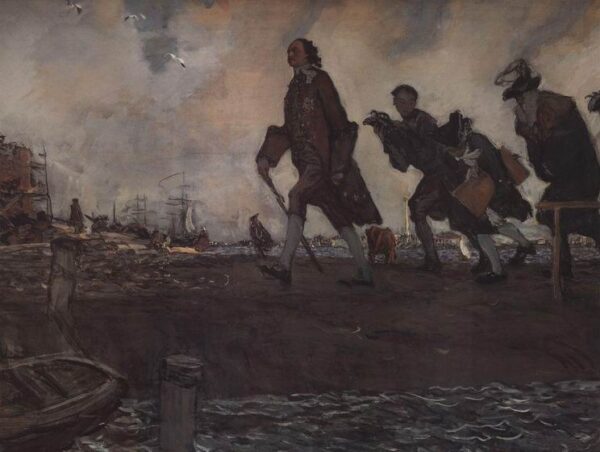 Peter I by Valentin Alexandrovich Serov, hand-painted oil painting reproduction