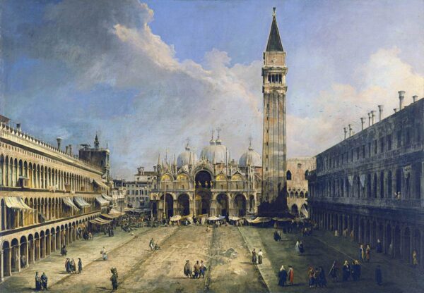 Piazza San Marco by Canaletto, hand-painted oil painting reproduction
