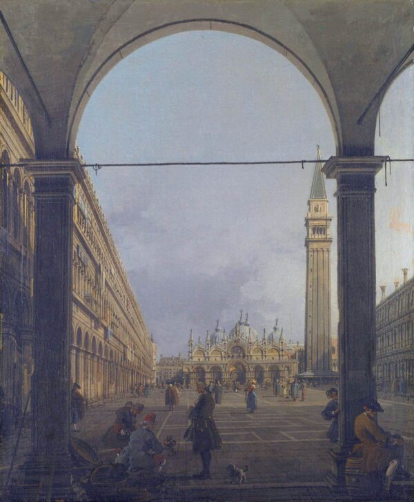 Piazza San Marco (2) by Canaletto, hand-painted oil painting reproduction
