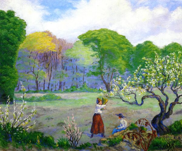 Picking Flowers by Paul Ranson, hand-painted oil painting reproduction