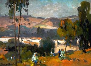 Picnic in the Arroyo by Franz Bischoff, hand-painted oil painting reproduction