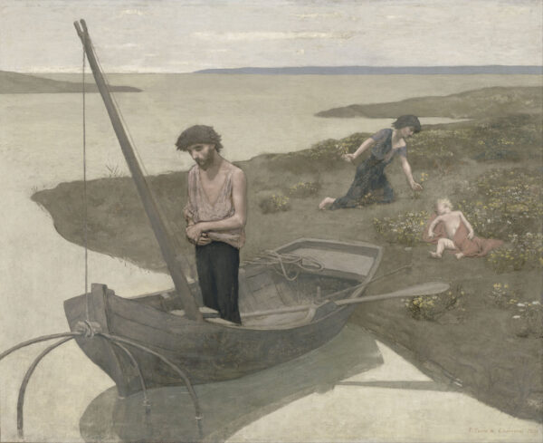 The Poor Fisherman by Pierre Puvis de Chavannes, hand-painted oil painting reproduction