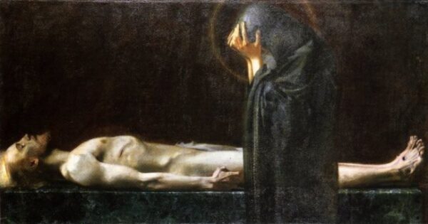 Pieta by Franz von Stuck, hand-painted oil painting reproduction