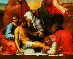 Pieta with SS Peter and Paul by Fra Bartolomeo, hand-painted oil painting reproduction