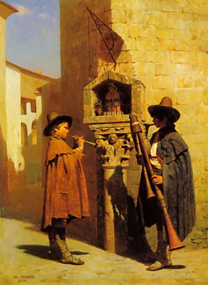 Pifferari II by Jean-Léon Gérôme, hand-painted oil reproduction