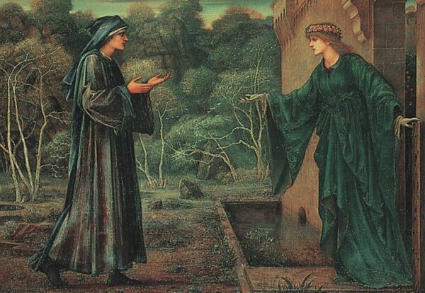 Pilgrim at the Gate of Idleness by Edward Burne-Jones, hand-painted oil painting reproduction