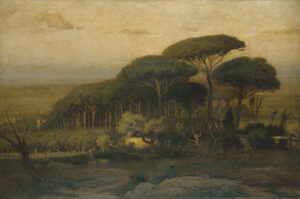 Pine Grove of the Barberini Villa by George Inness, hand-painted oil painting reproduction