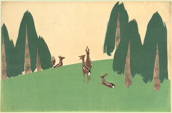 Pine Trees by Kamisaka Sekka, hand-painted oil painting reproduction