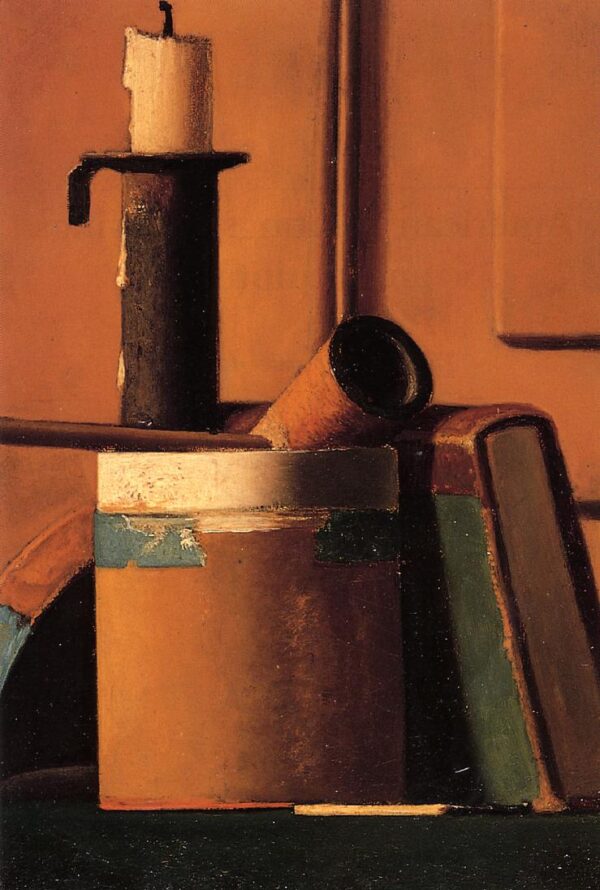 Still Life with Candlestick, Pipe and Book by John Frederick Peto, hand-painted oil painting reproduction