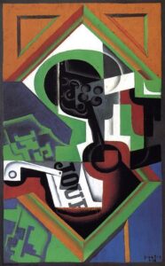 Pipe and Fruit Dish with Grapes by Juan Gris, hand-painted oil painting reproduction