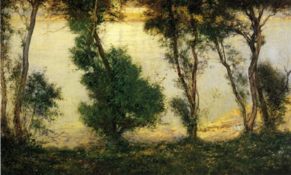 Piscatagua River from the Tabell Home by Edmund Tarbell, hand-painted oil painting reproduction
