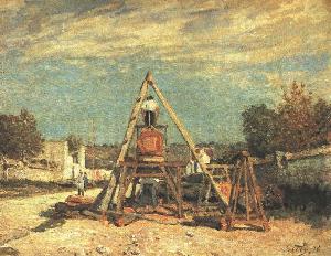Pit Sawyers by Alfred Sisley, hand-painted oil painting reproduction
