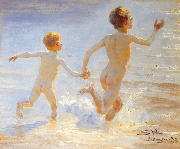Playa de Skagen I by Peder Severin Krøyer, hand-painted oil painting reproduction