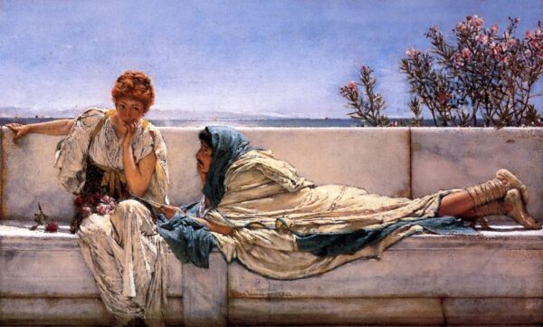 Pleading by Lawrence Alma-Tadema, hand-painted oil painting reproduction