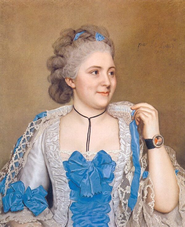 Portrait of Julie de Thellusson-Ployard by Jean-Étienne Liotard, hand-painted oil painting reproduction