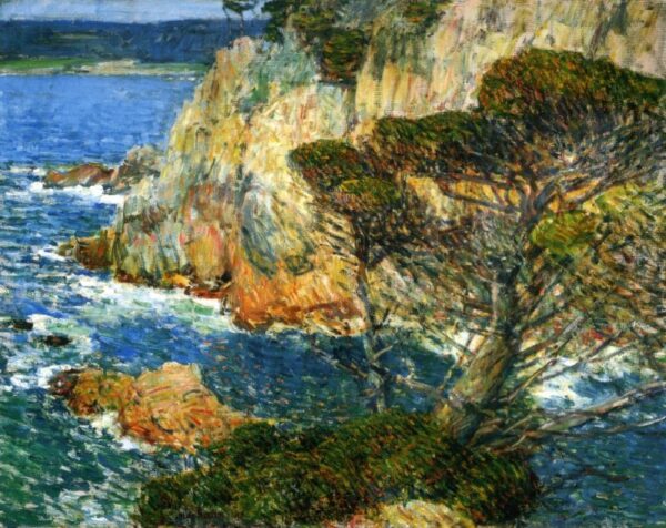 Point Lobos, Carmel by Frederick Childe Hassam, hand-painted oil painting reproduction
