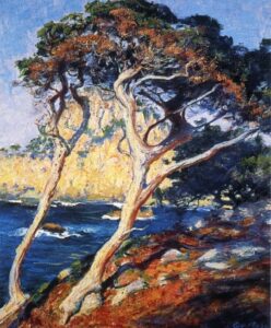 Point Lobos Trees by Guy Rose, hand-painted oil painting reproduction
