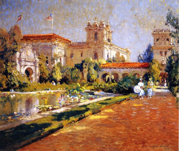 Poll and Canadian Building by Colin Campbell Cooper, hand-painted oil painting reproduction