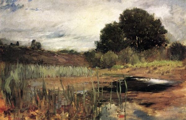 Polling Landscape by Frank Duveneck, hand-painted oil painting reproduction