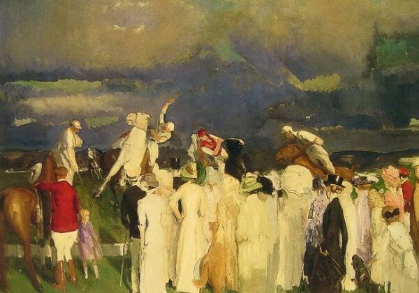 Polo Crowd by George Bellows, hand-painted oil painting reproduction